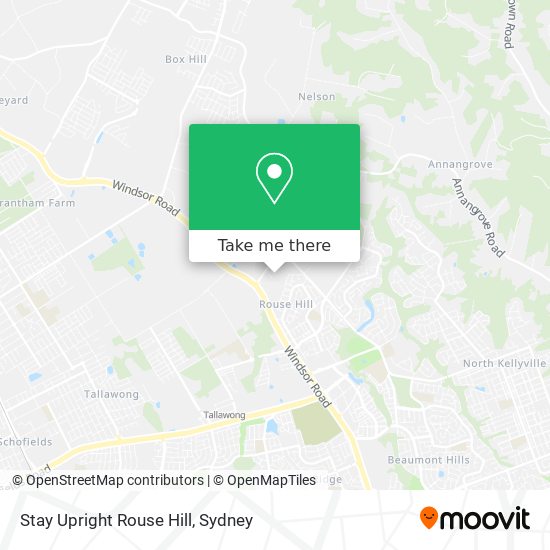 Mapa Stay Upright Rouse Hill