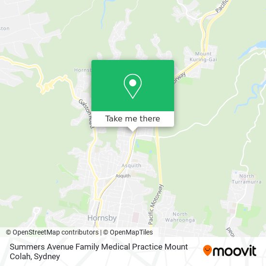 Summers Avenue Family Medical Practice Mount Colah map