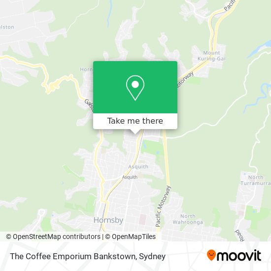 Mapa The Coffee Emporium Bankstown