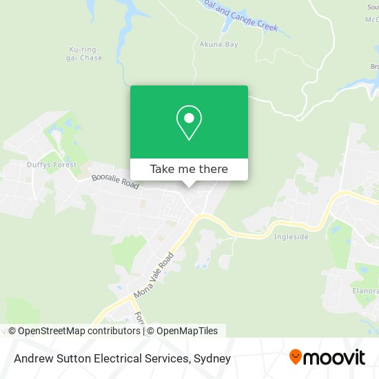 Mapa Andrew Sutton Electrical Services