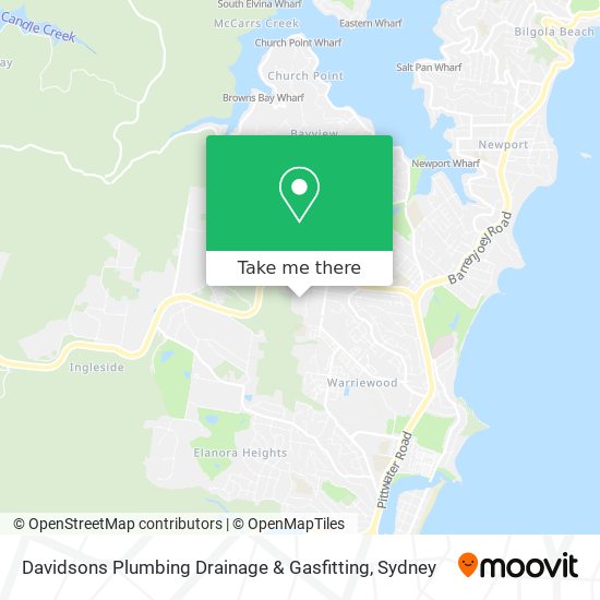 Davidsons Plumbing Drainage & Gasfitting map