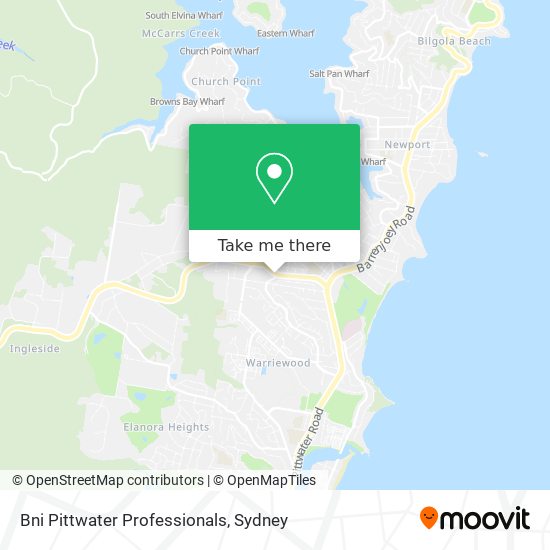 Mapa Bni Pittwater Professionals