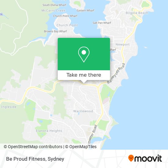 Be Proud Fitness map