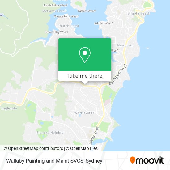 Mapa Wallaby Painting and Maint SVCS