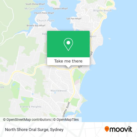 North Shore Oral Surge map