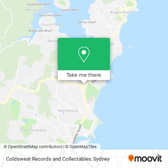 Coldsweat Records and Collectables map