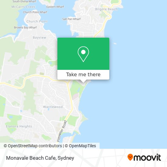 Monavale Beach Cafe map