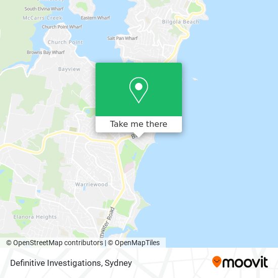 Definitive Investigations map