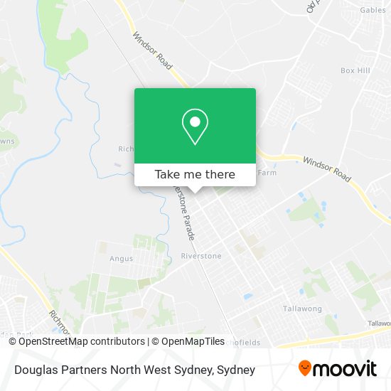 Mapa Douglas Partners North West Sydney