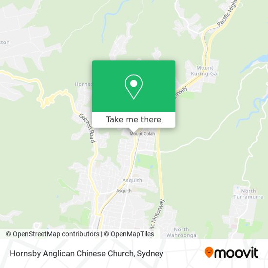 Mapa Hornsby Anglican Chinese Church