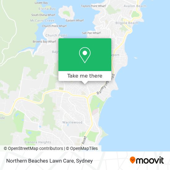 Northern Beaches Lawn Care map