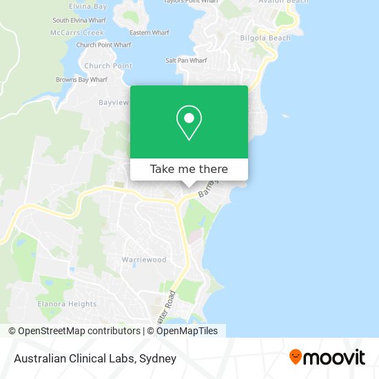 Australian Clinical Labs map