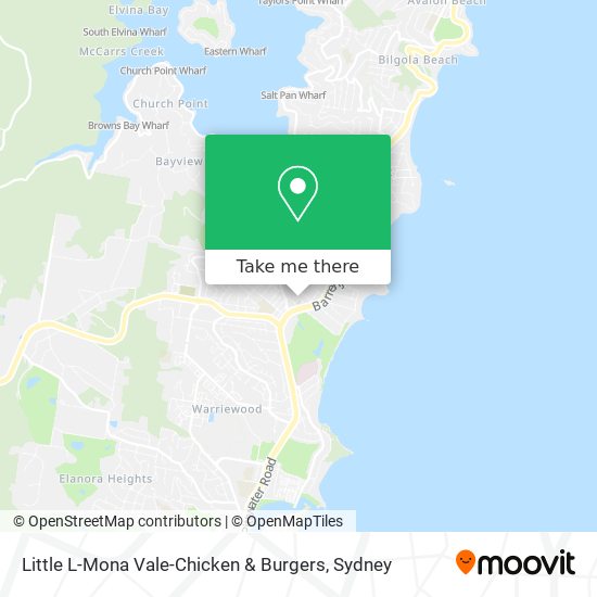 Little L-Mona Vale-Chicken & Burgers map