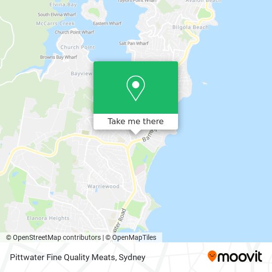 Pittwater Fine Quality Meats map