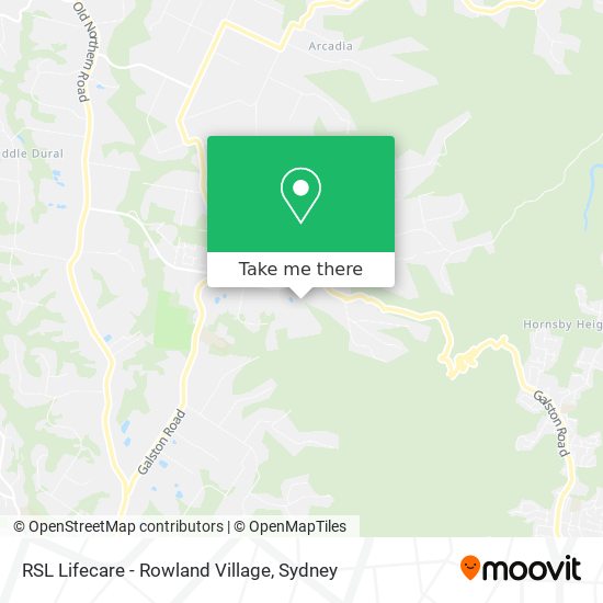 RSL Lifecare - Rowland Village map