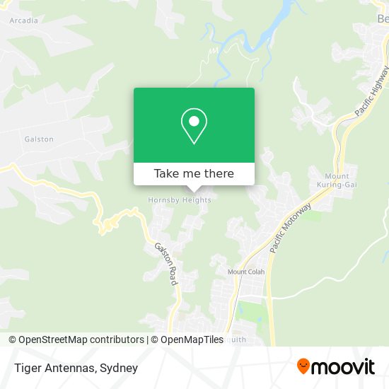 Tiger Antennas map