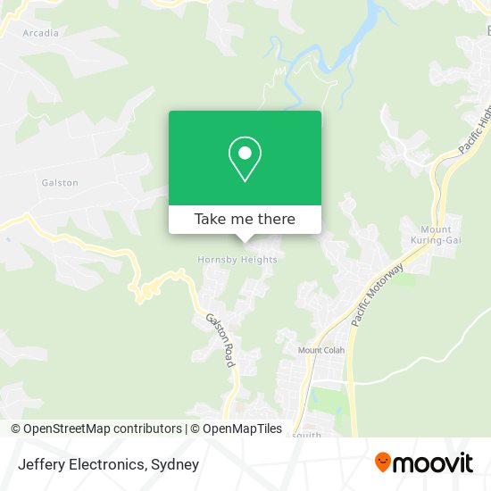 Jeffery Electronics map