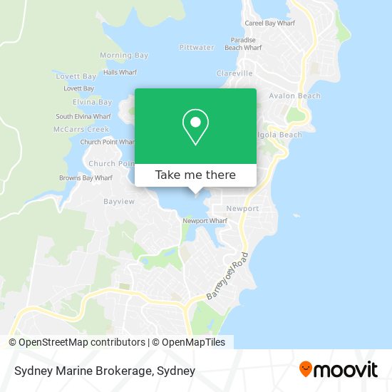 Sydney Marine Brokerage map