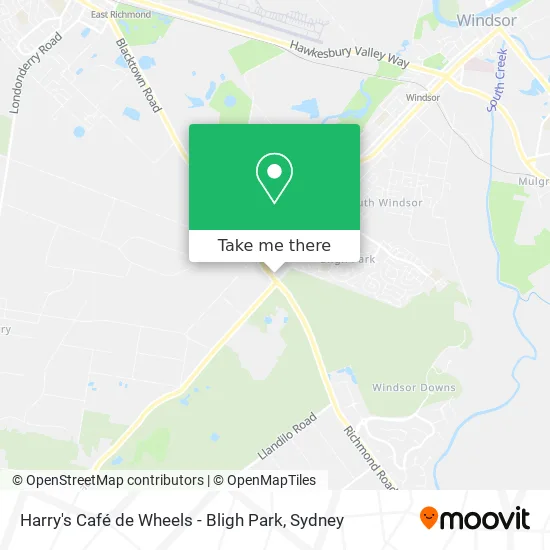 Harry's Café de Wheels - Bligh Park map