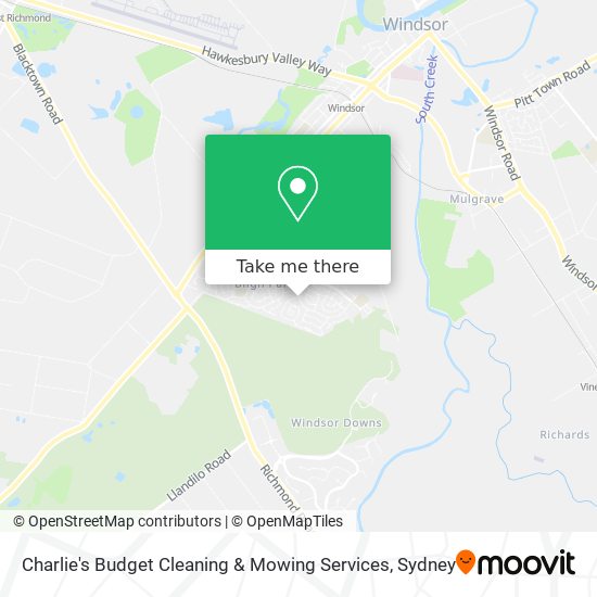 Charlie's Budget Cleaning & Mowing Services map