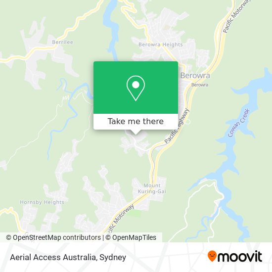 Mapa Aerial Access Australia