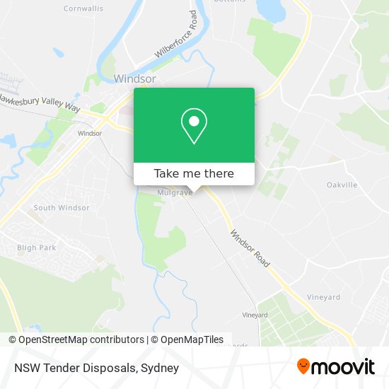 Mapa NSW Tender Disposals