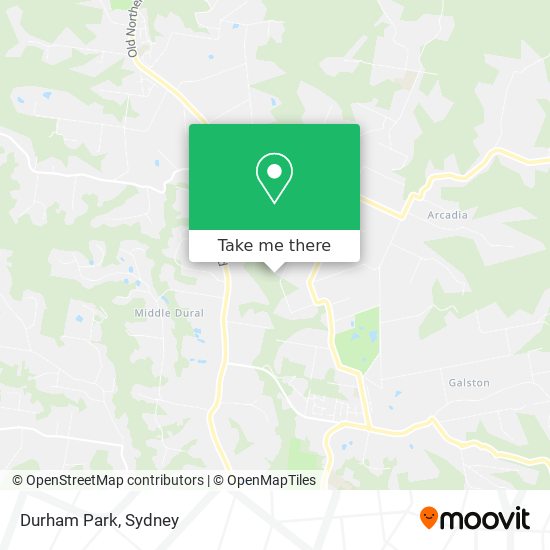 Mapa Durham Park