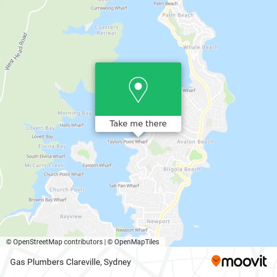Mapa Gas Plumbers Clareville