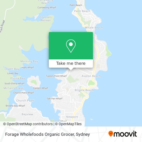 Mapa Forage Wholefoods Organic Grocer