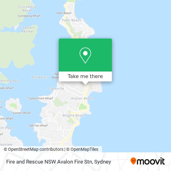 Fire and Rescue NSW Avalon Fire Stn map