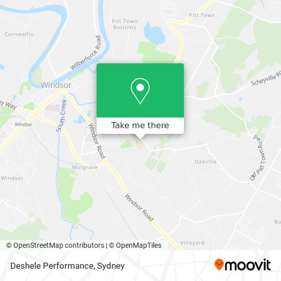 Deshele Performance map