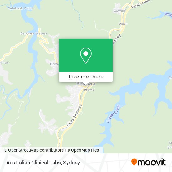 Australian Clinical Labs map