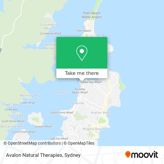 Avalon Natural Therapies map