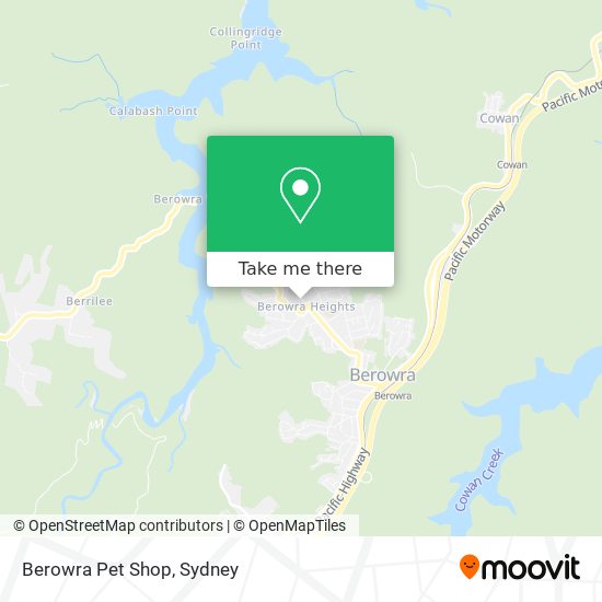 Mapa Berowra Pet Shop