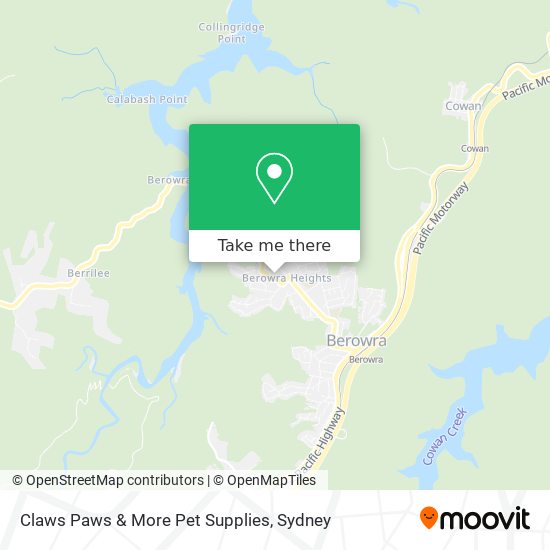 Claws Paws & More Pet Supplies map