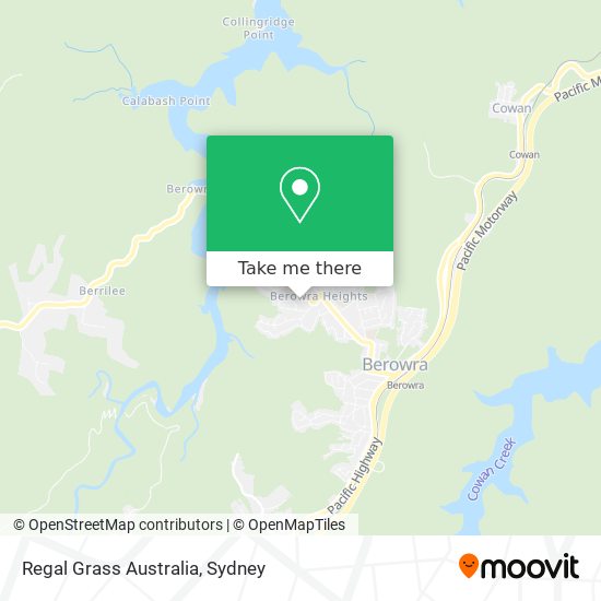 Regal Grass Australia map