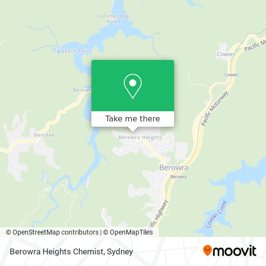 Mapa Berowra Heights Chemist