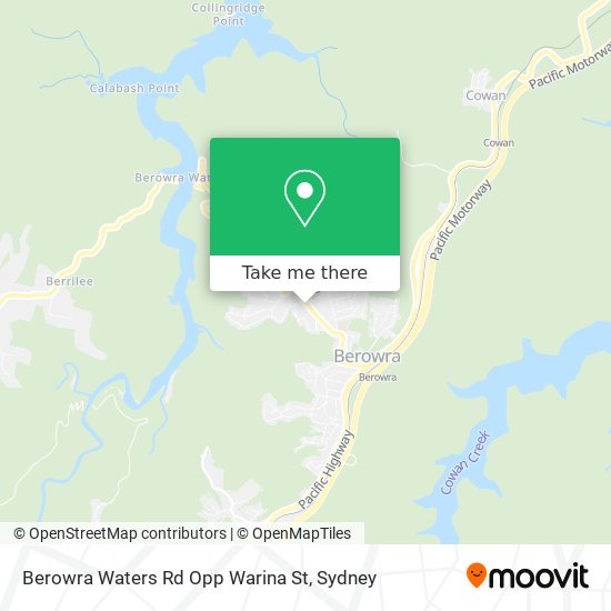 Berowra Waters Rd Opp Warina St map