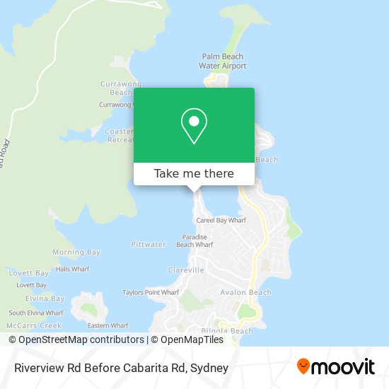 Riverview Rd Before Cabarita Rd map