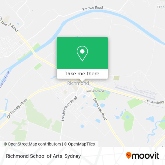 Richmond School of Arts map