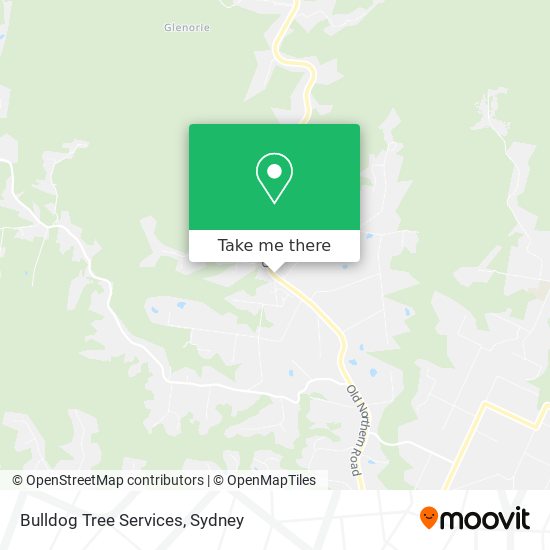 Bulldog Tree Services map