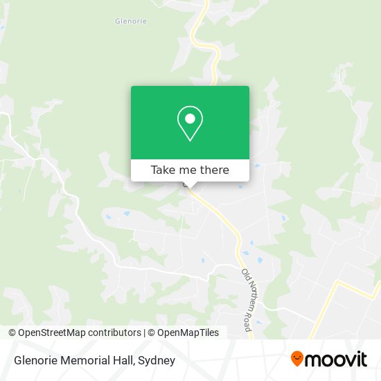 Mapa Glenorie Memorial Hall