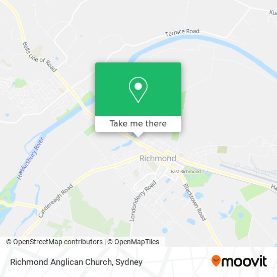 Richmond Anglican Church map