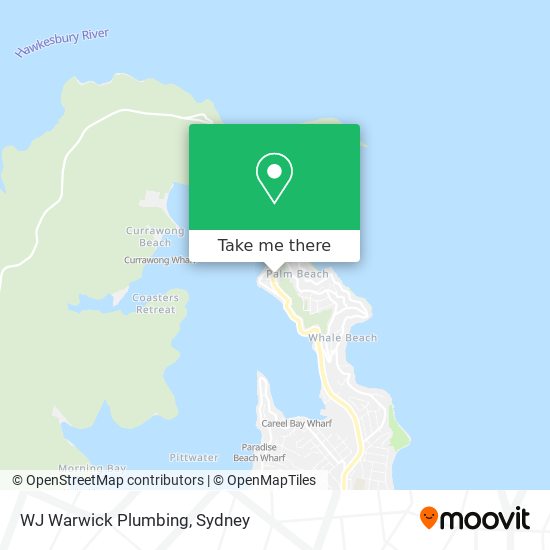 Mapa WJ Warwick Plumbing