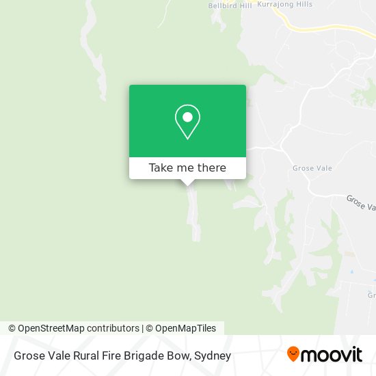 Grose Vale Rural Fire Brigade Bow map
