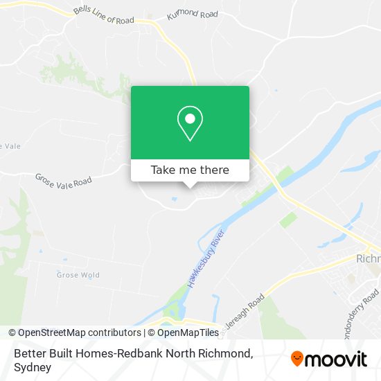Better Built Homes-Redbank North Richmond map