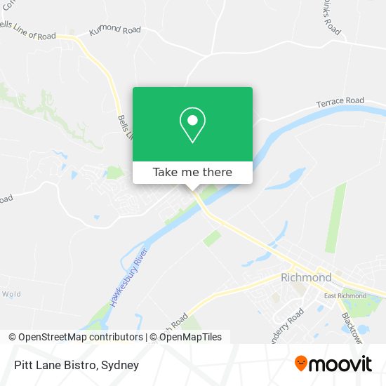 Pitt Lane Bistro map