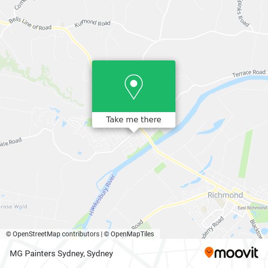 MG Painters Sydney map