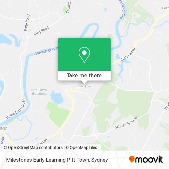 Mapa Milestones Early Learning Pitt Town