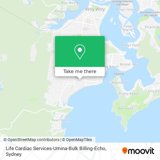 Life Cardiac Services-Umina-Bulk Billing-Echo map